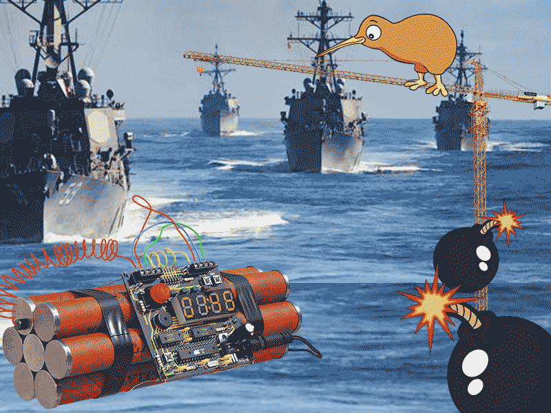kiwi saving ships from bombs